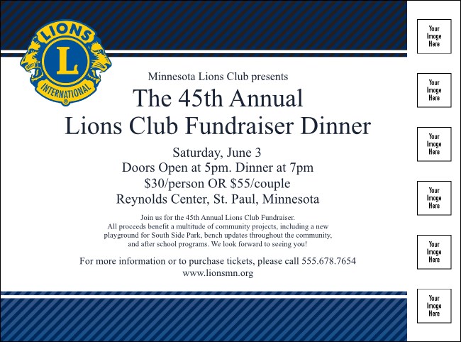 Lions Club Flyer Product Front